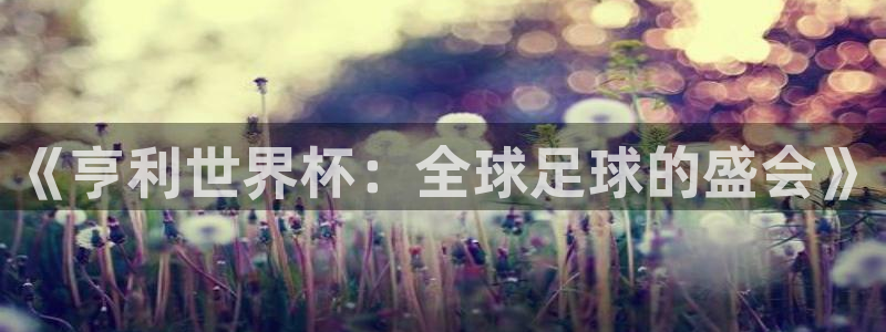 世界杯直播网：《亨利世界杯：全球足球的盛会》